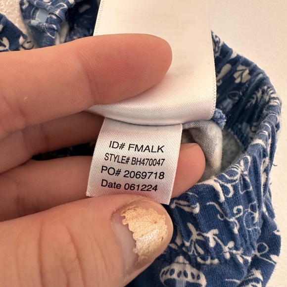 Bedhead Through The Woods Knit 3/4 Sleeve Notch Collar Cropped Pajama Set Medium - Picture 10 of 10